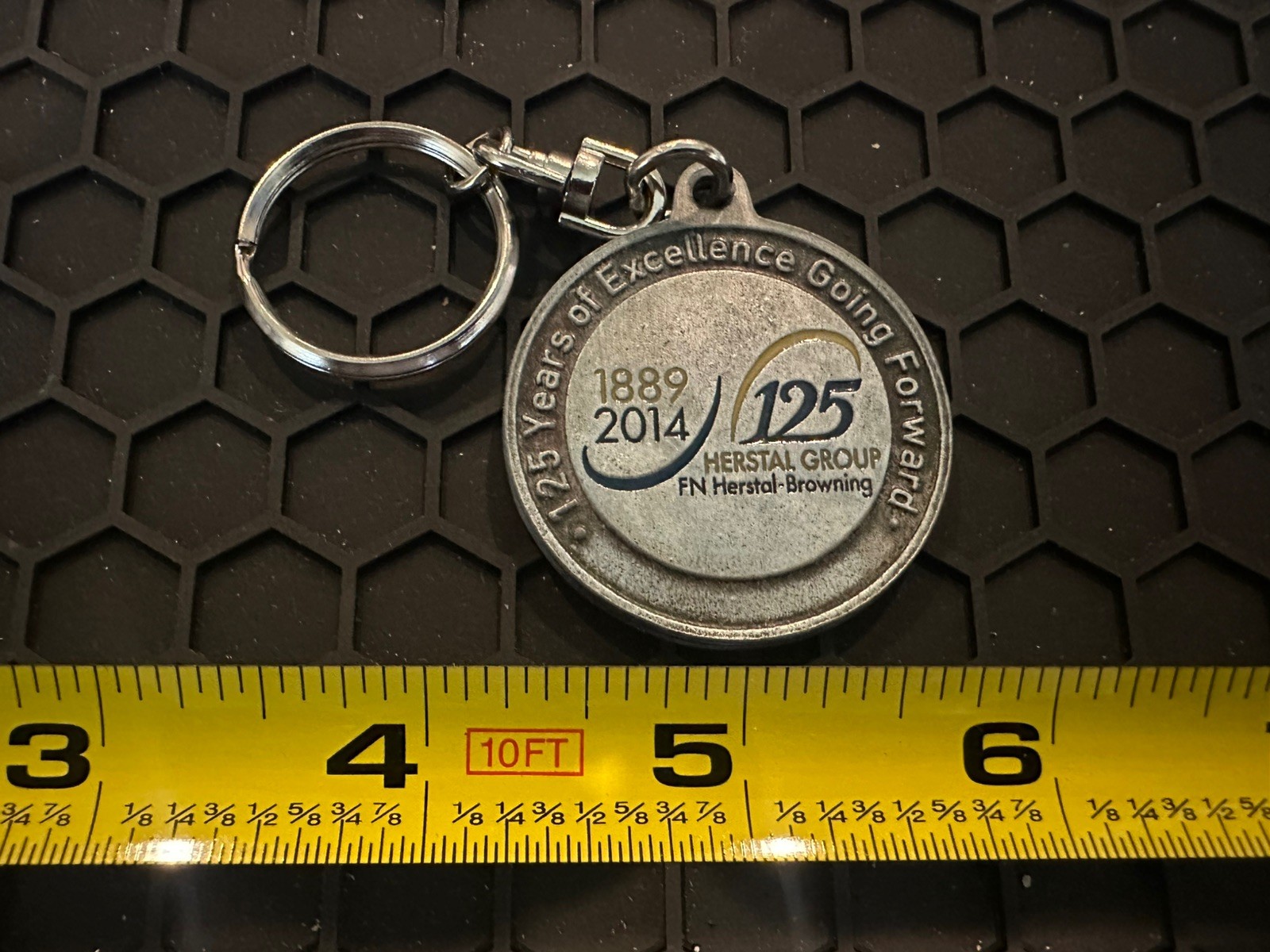 FNH FN Herstal Keychain Large + Lapel Pin