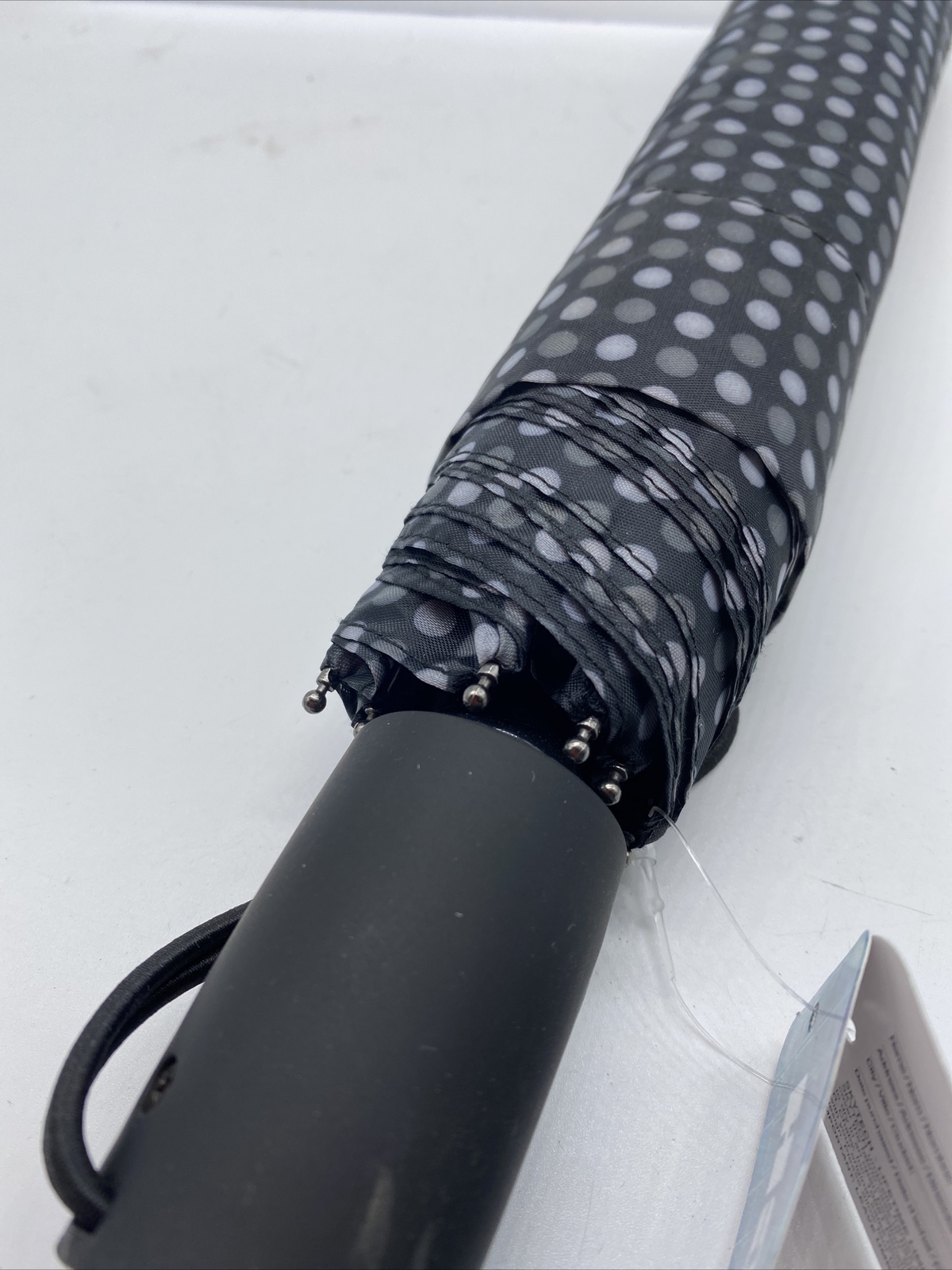 Black White Polka Dot SkyTech FOLDING UMBRELLA RT-852 RAINTECH Automatic Mini