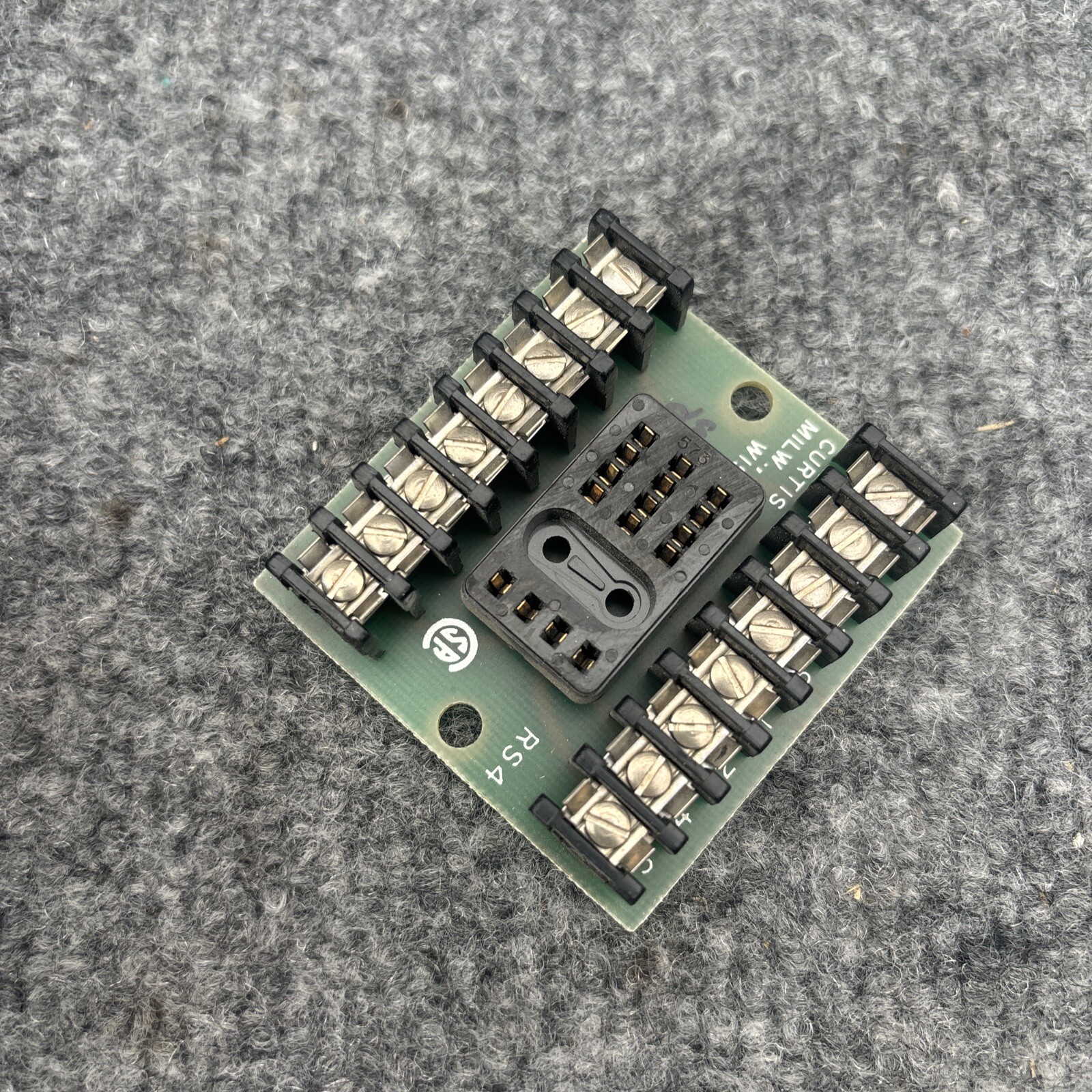 Lot Of 2 - Curtis RS4 Relay Socket Board Used