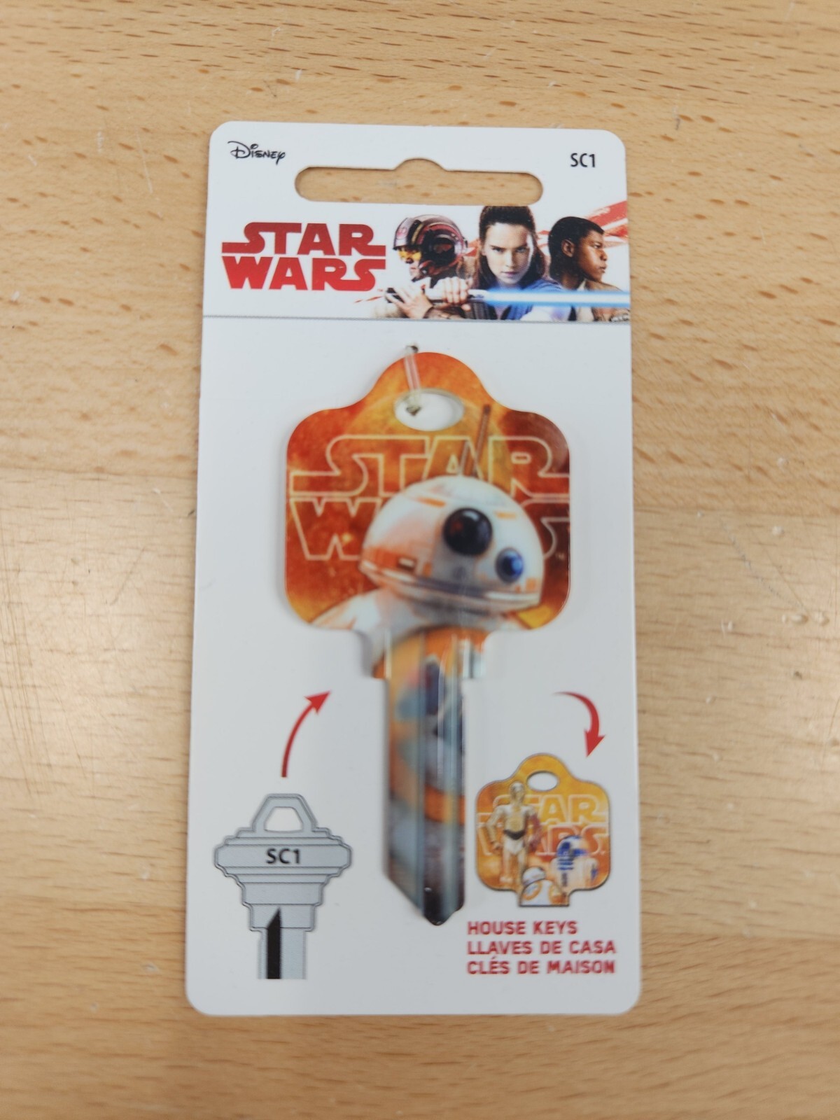 STAR WARS BB-8 PRINTED SCHLAGE SC1 KEYBLANK - READ DETAILS BELOW