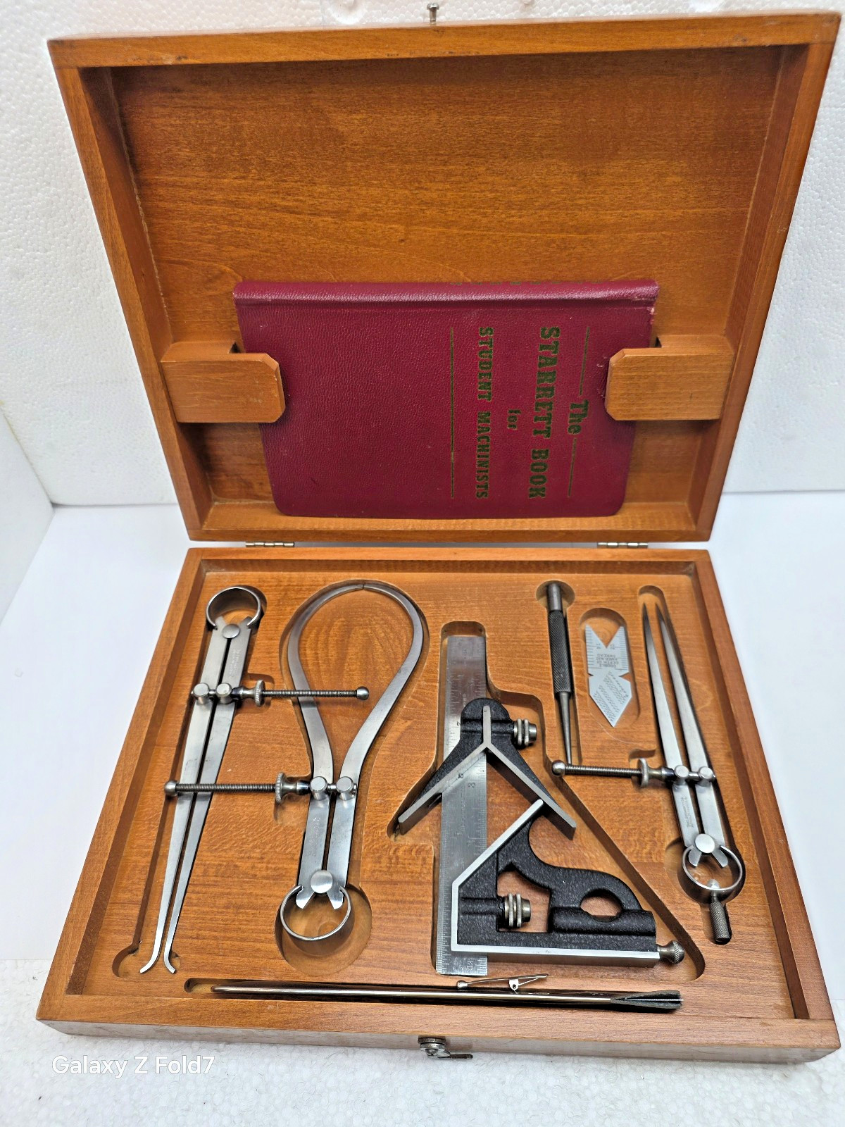 Starrett Student Tool Set 901, Combination Square, Calipers , Book & More