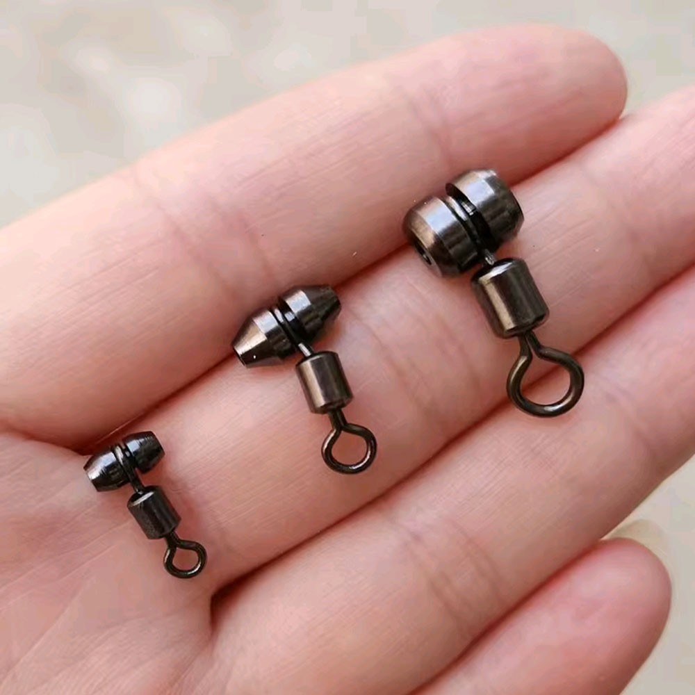 3 Way Barrel Cross Carp Fishing Swivel Heavy Duty Ball Bearing Connector Tool