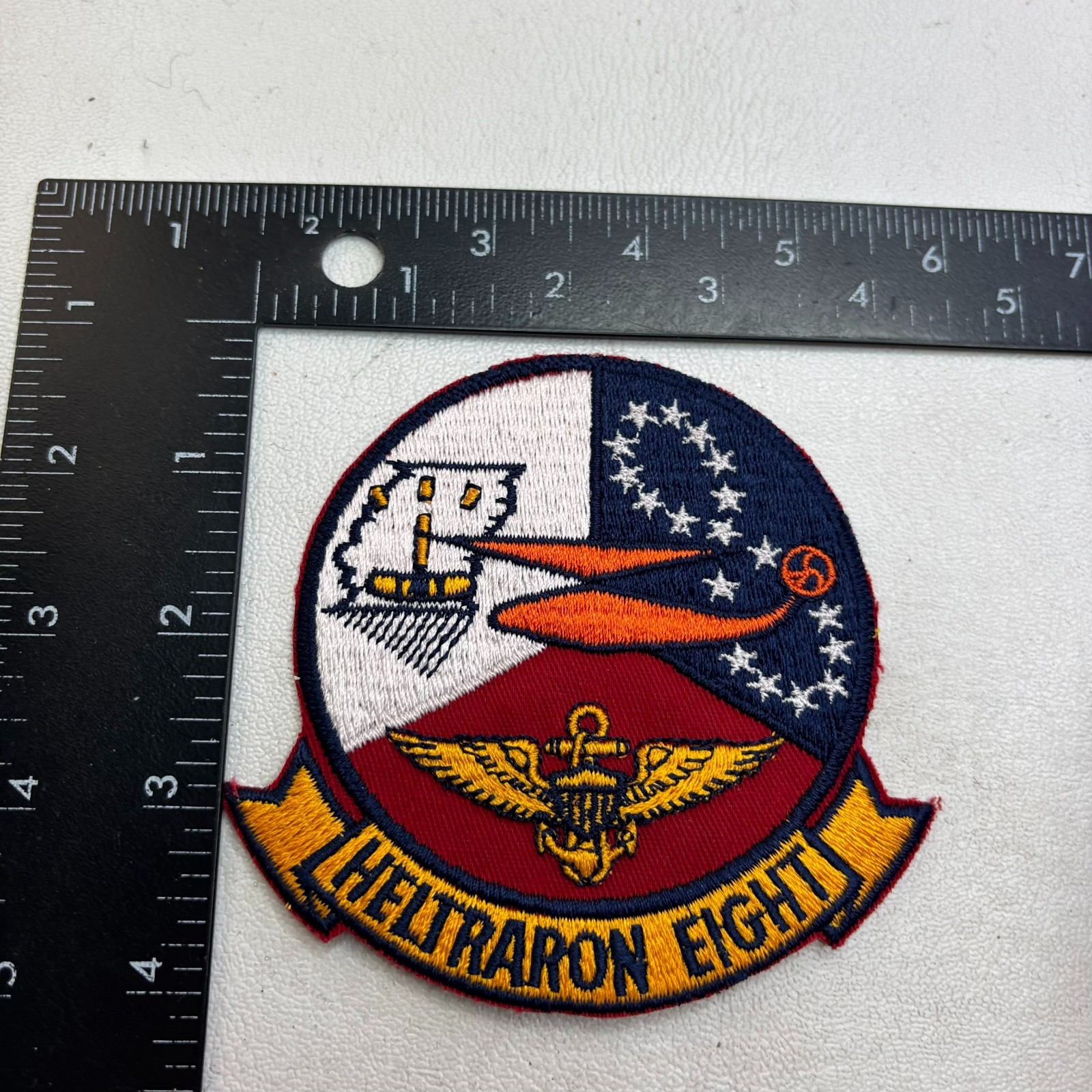 Vtg US Navy HELTRARON EIGHT Helicopter Training Squadron Eight Patch 62NS