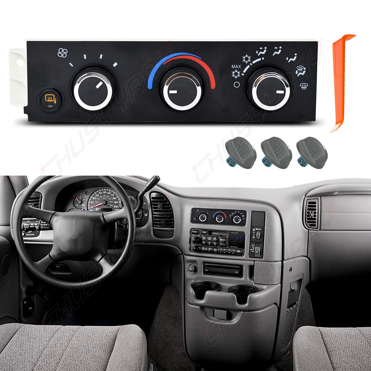 For Chevy Express GMC Savana 2500 3500 08-18 HVAC Climate Control Panel Module