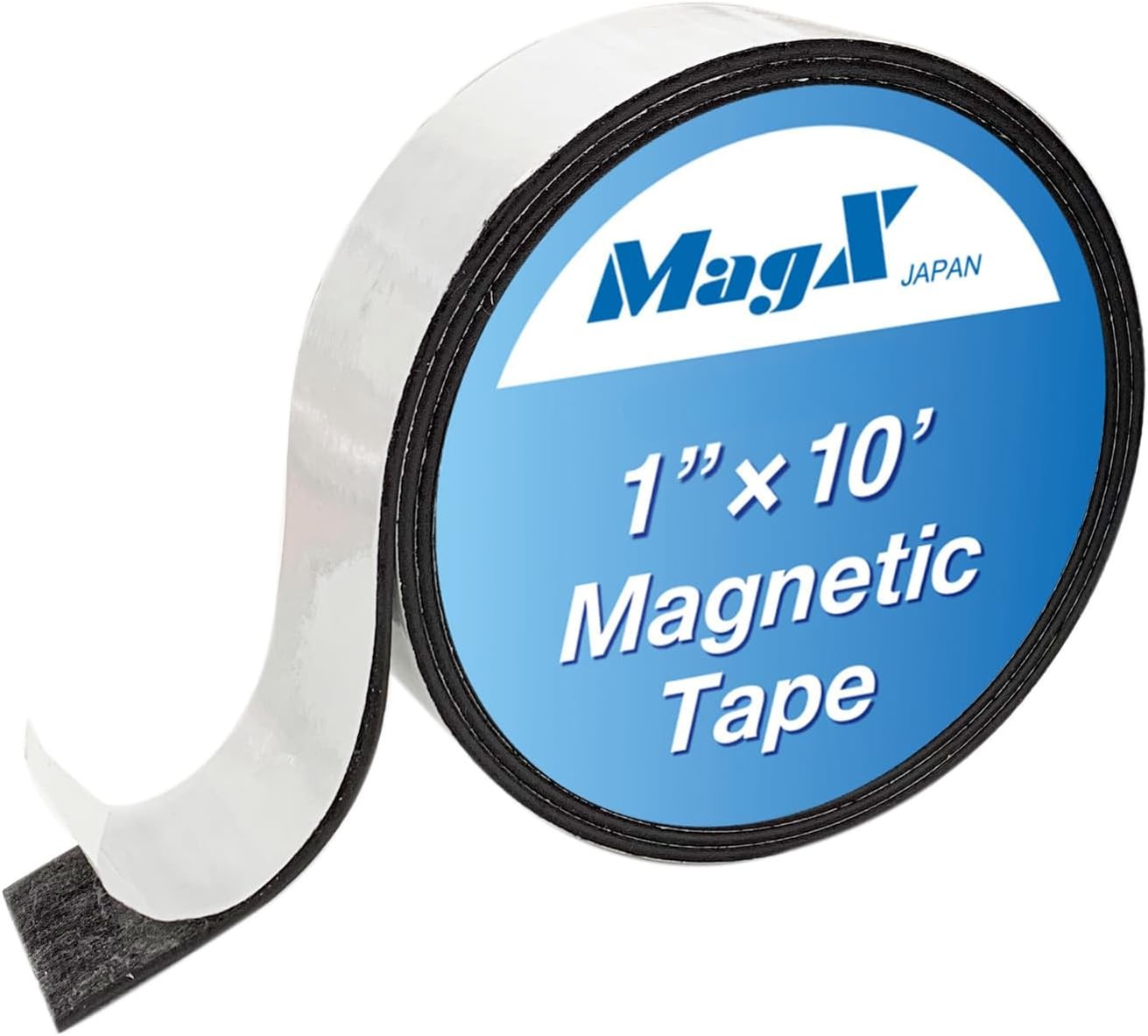 MagX Magnetic Tape, 1 Inch x 10 Feet, Ultra Thick 60 1 inch×10 feet, Black