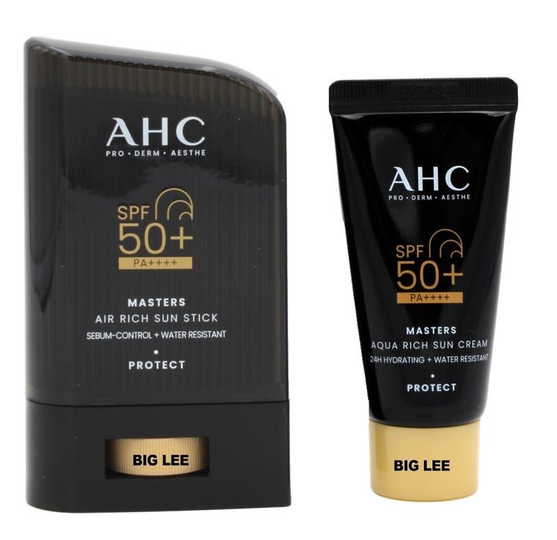 AHC Masters SPF50+ PA++++ Air Rich Sun Stick 14G + Aqua Rich Sun Cream 10G (32G)