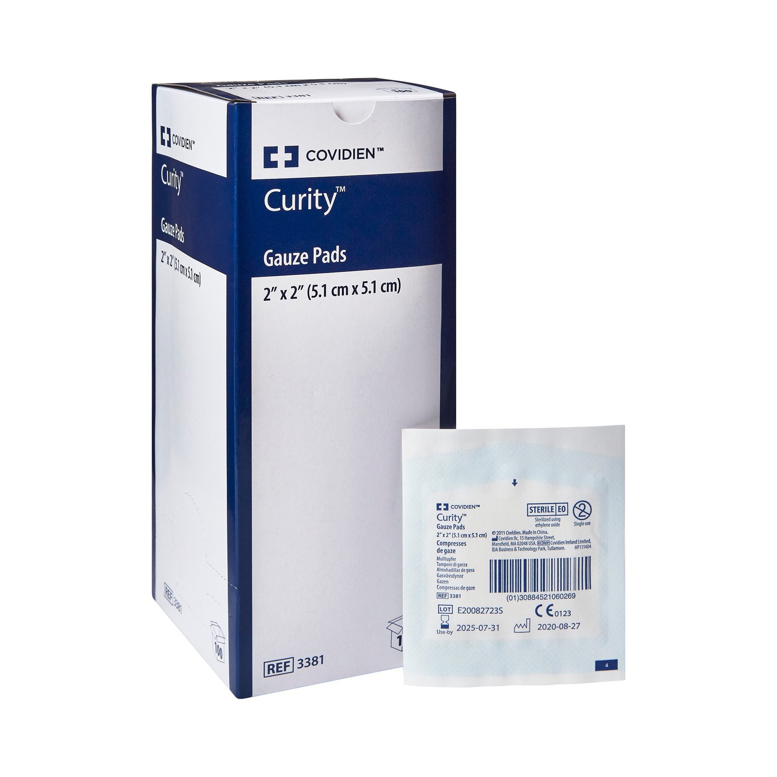 Curity 12-Ply Gauze Sponge Sterile 2 x 2" 100 per Box