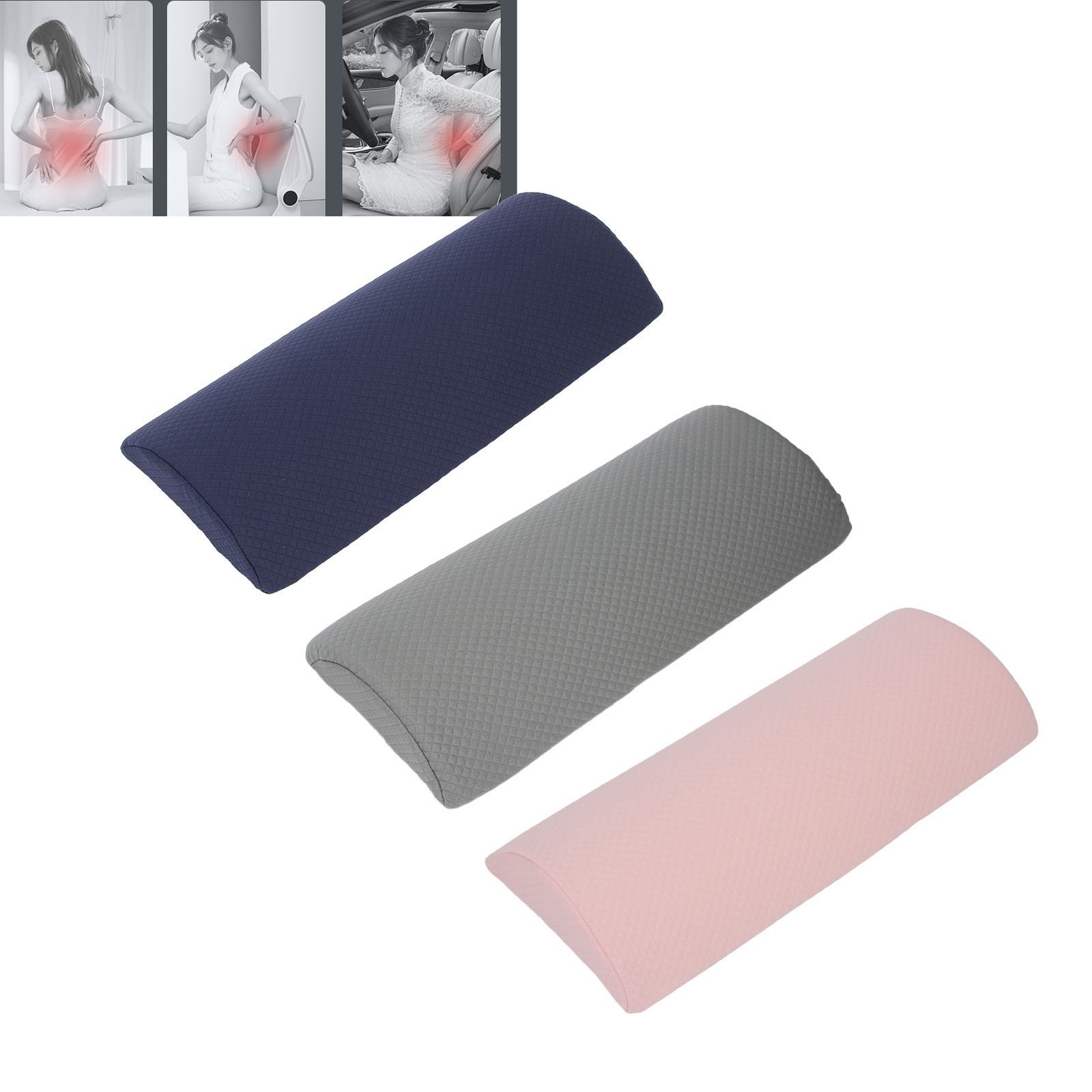Lumbar Support Pillow for Sleeping Ergonomic Comfortable Soft Lower Back Pillow
