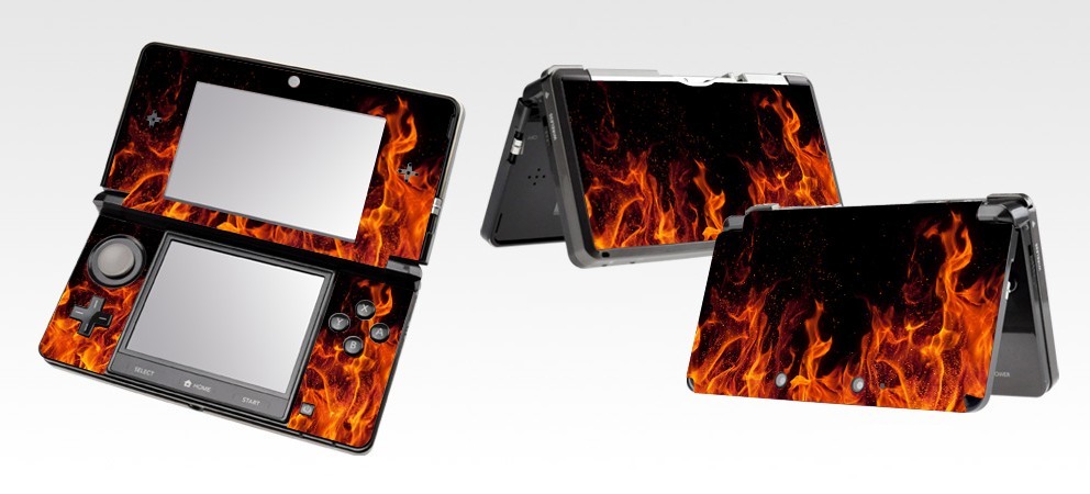 Fire 304 Vinyl Decal Skin Sticker Cover Protector for Nintendo 3DS