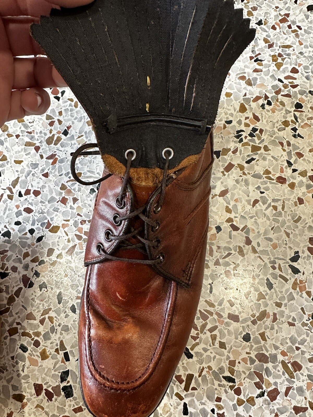Vintage Dexter Professional Golf Cleats Shoes Brown Leather Size 7.5 US