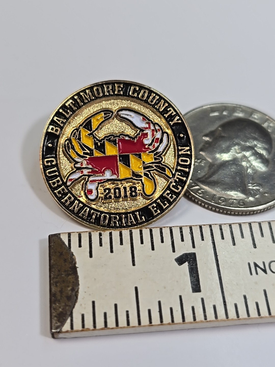 Baltimore County Gubernatorial Election 2018 Lapel Pin