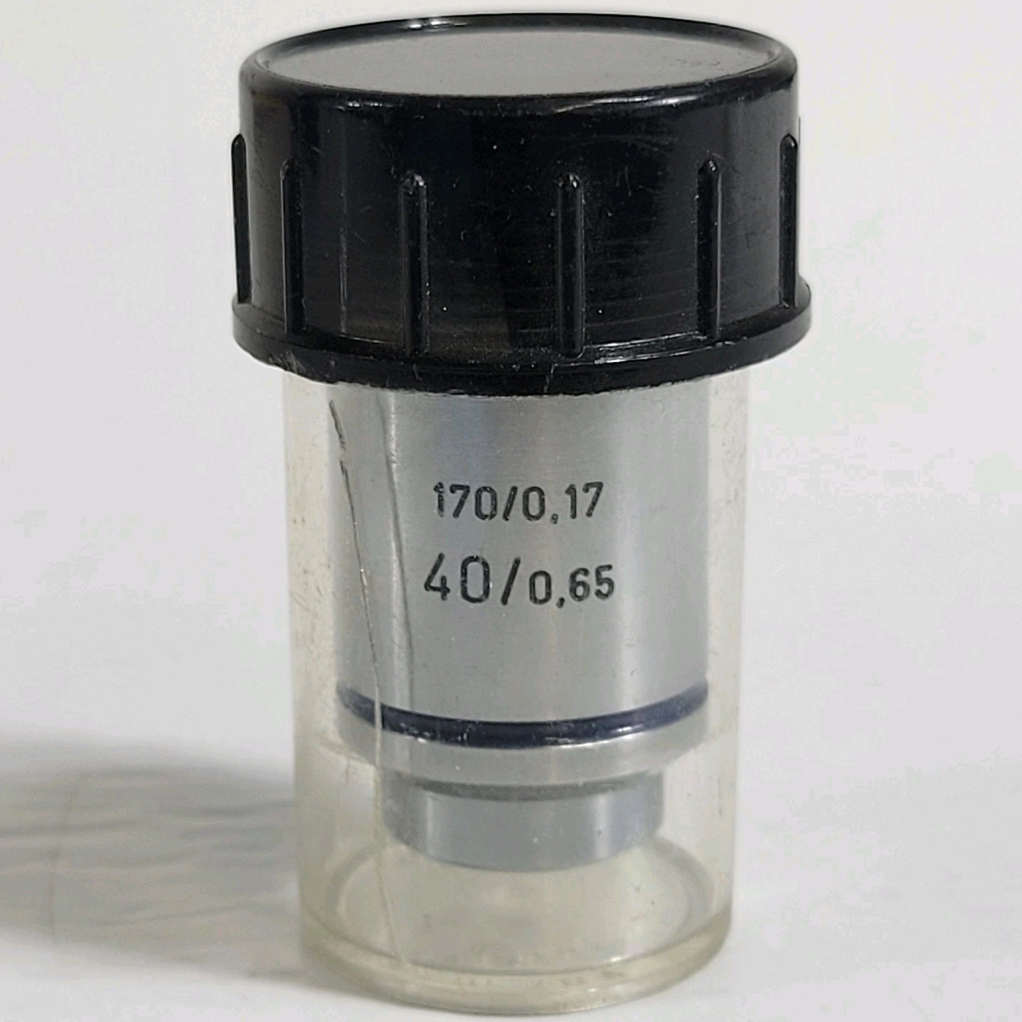 S&H 40X Mag Microscope Objective 20mm Thread Mount 0.65 Ocular Optical Lens