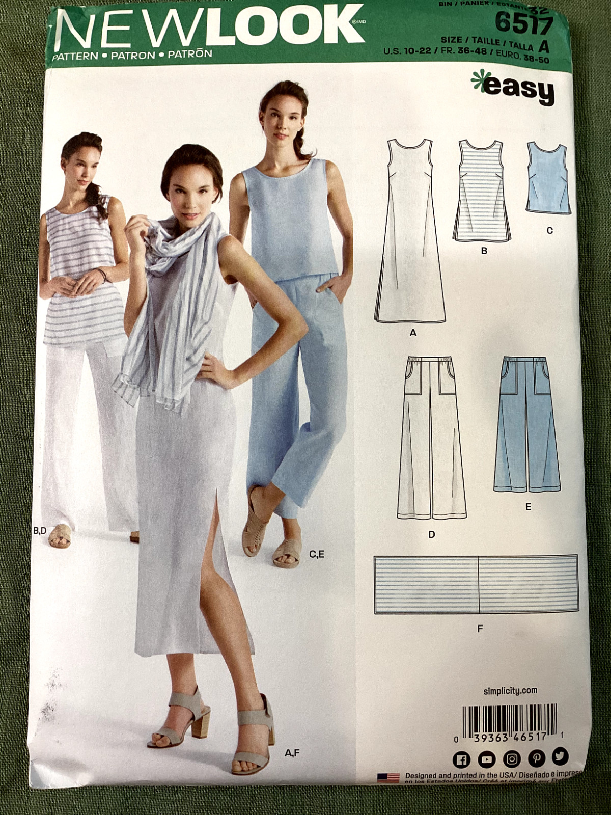 New Look Sewing Patterns for Women Size 10-22 dresses, skirts, tops, pants