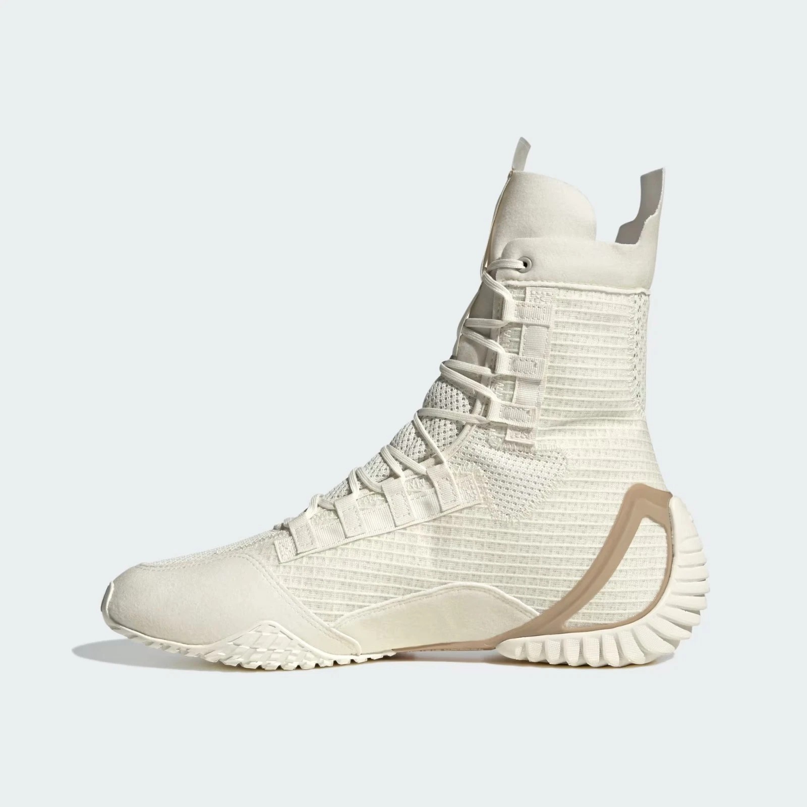NEW Adidas Boxing Speedex 23 High Top Shoes Off White Men's Size 6 JH8822