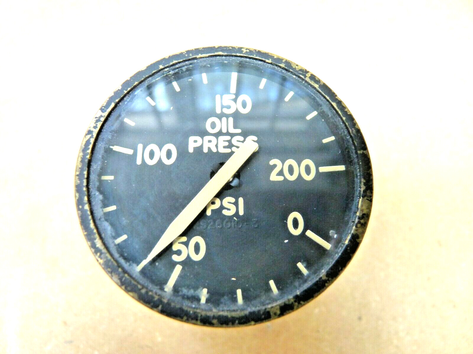 Vintage -Air Force Oil Pressure Gauge Bendix 200 psi