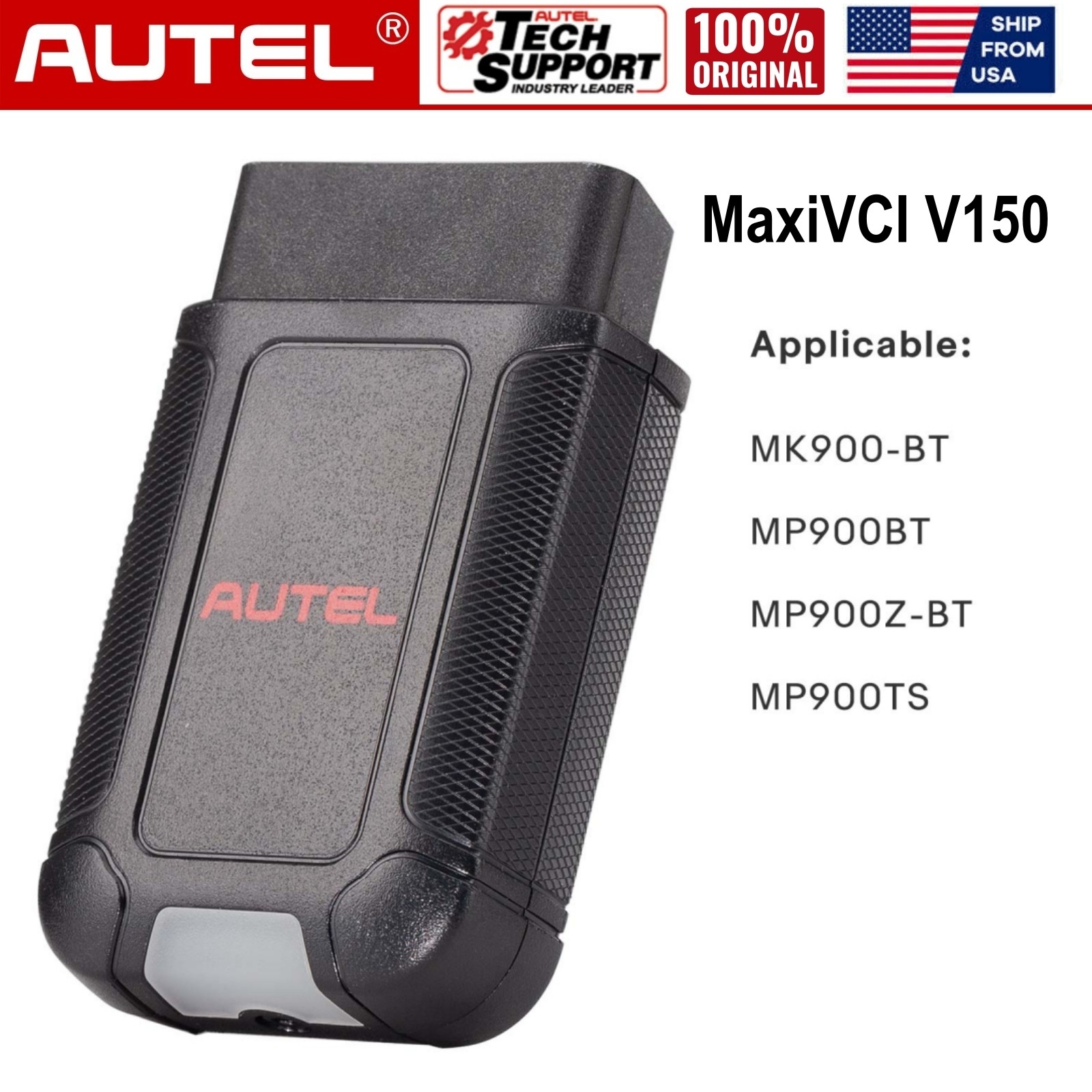 AUTEL MaxiVCI V150 Wireless Bluetooth Dongle for MK900BT MP900BT MK900TS TS900