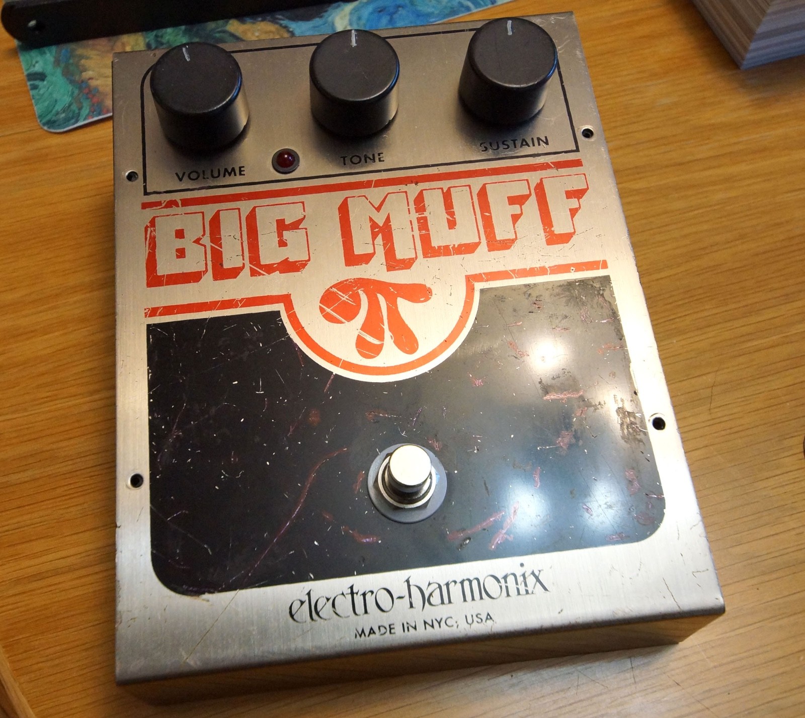 EHX  Big Muff Pi pedal. NYC version