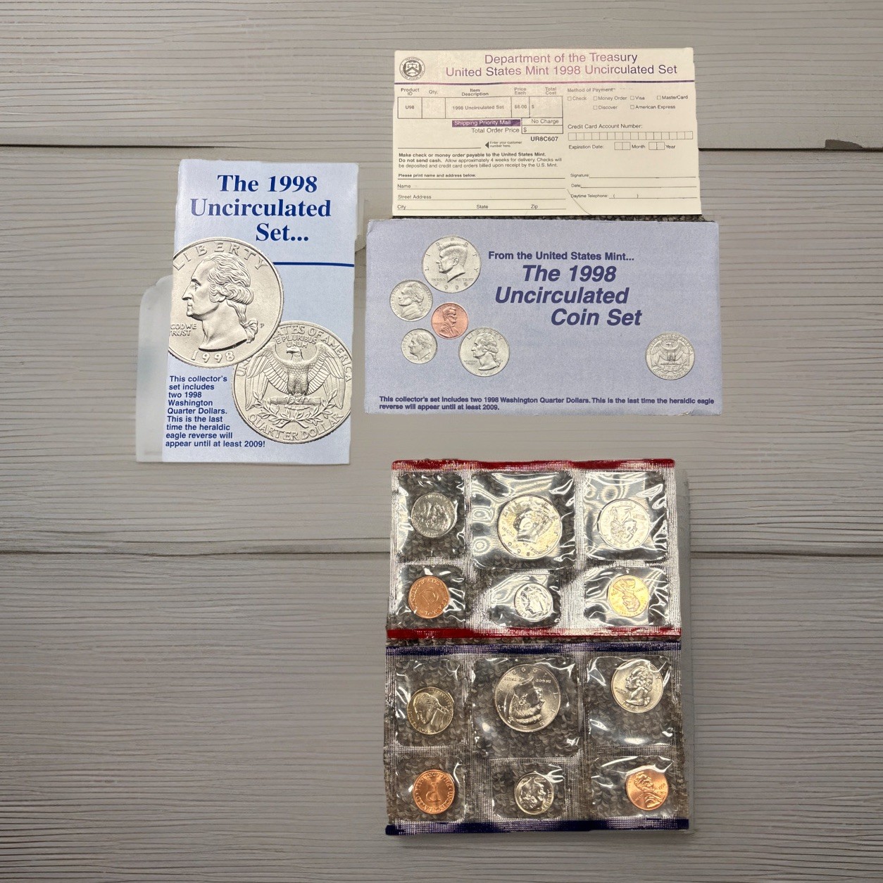1998 Uncirculated Coin Set U.S Mint Original Government Packaging OGP