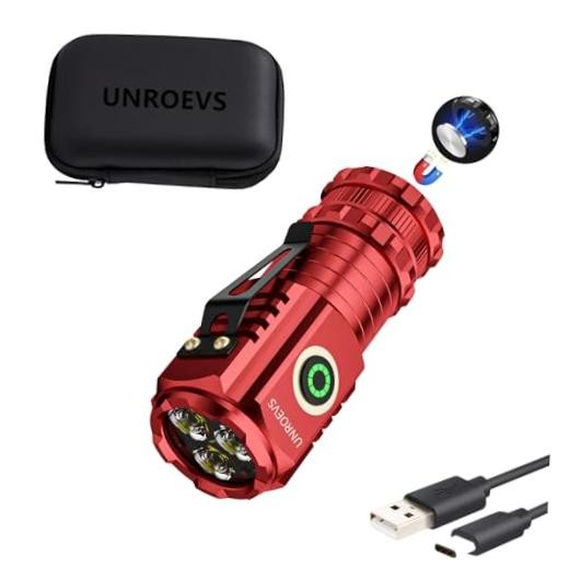 XC01 2550 Lumens Mini Flashlight with Magnetic Base,5 Modes | Super Bright