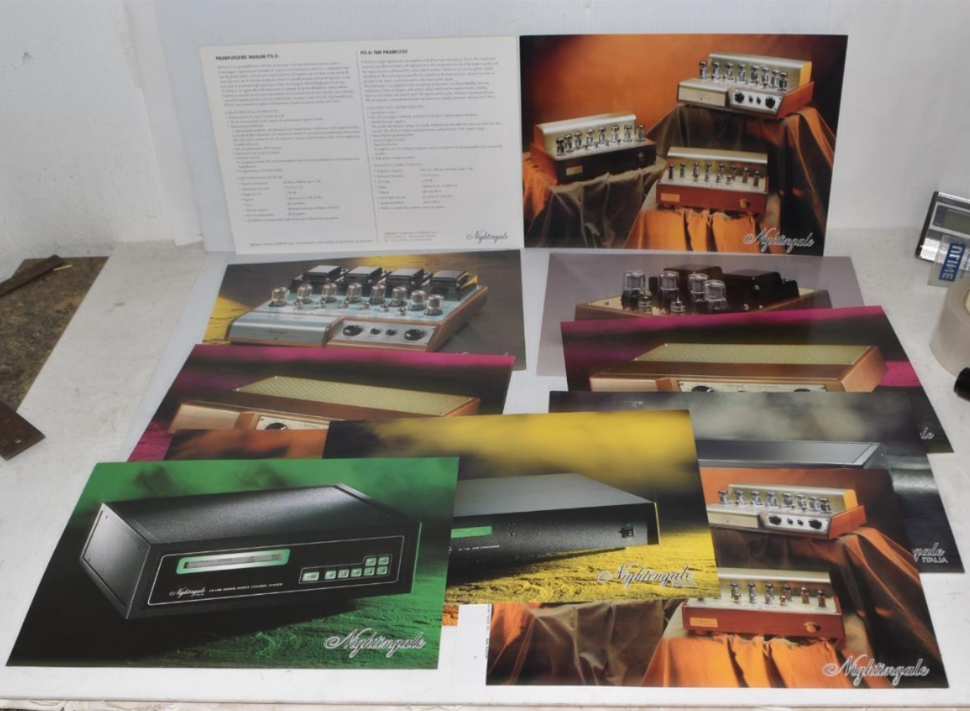 *LL* NIGHTINGALE PREAMPLIFIER INFORMATION BROCHURES CATALOGS- 20+ (MPR47)