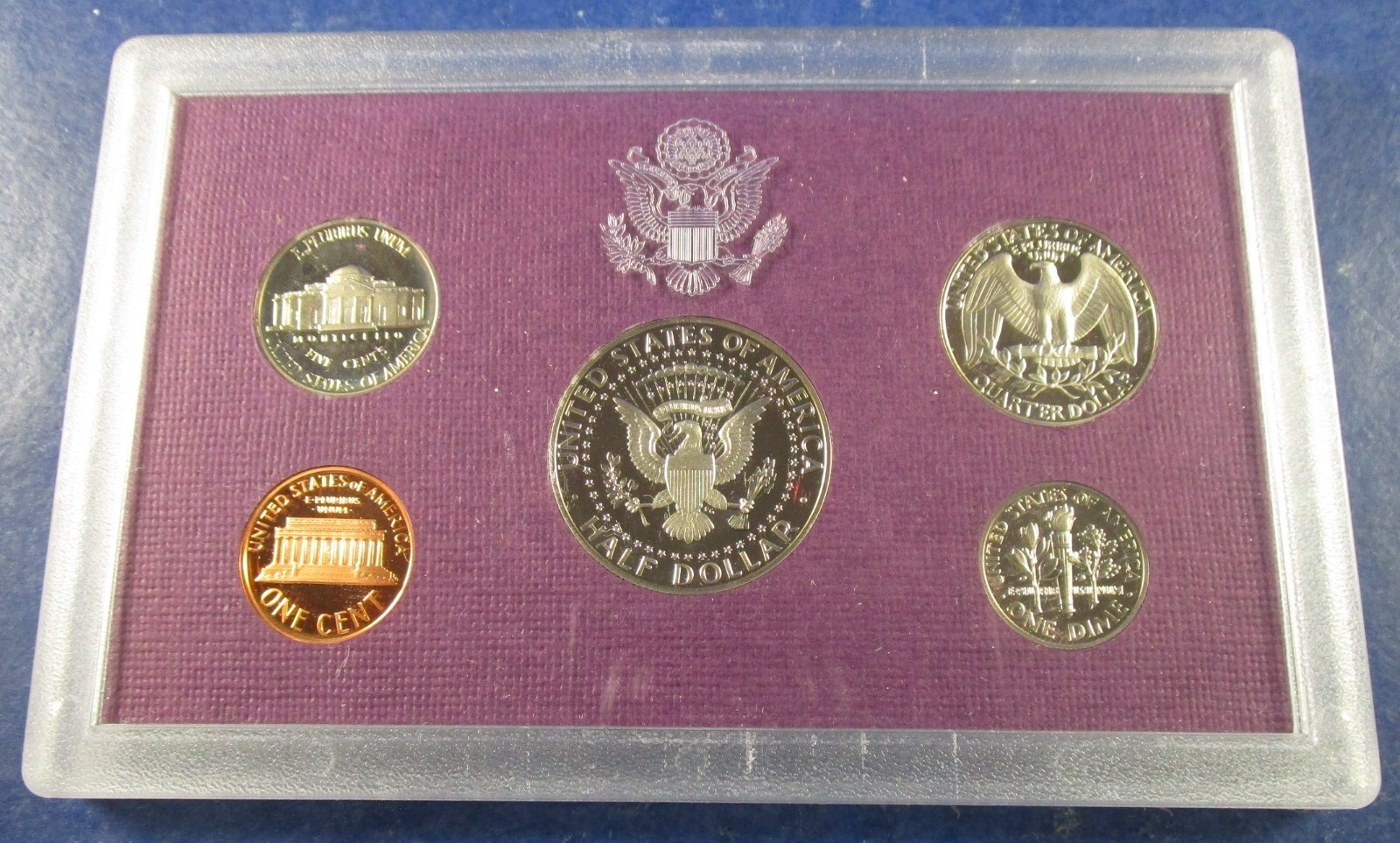 1988 Clad US Proof 5 Coin Set w/ OGP- Very Nice Sets!