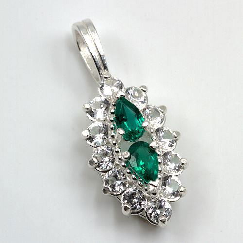 Antique Style Double Pear Cluster Pendant Mounting