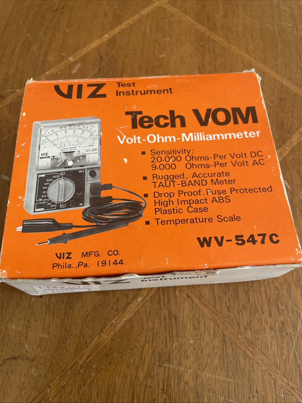 Viz Tech VOM Multimeter WV-547C Analog
