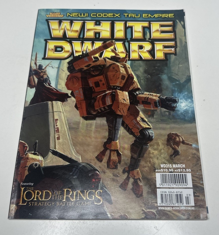 White Dwarf  #315 March Warhammer 40k Games Workshop New Tau Empire Codex GW