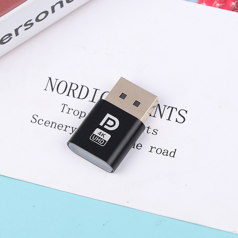4K Displayport Dummy Plug DP Virtual Display Adapter Desktop Accessor Q❤;us