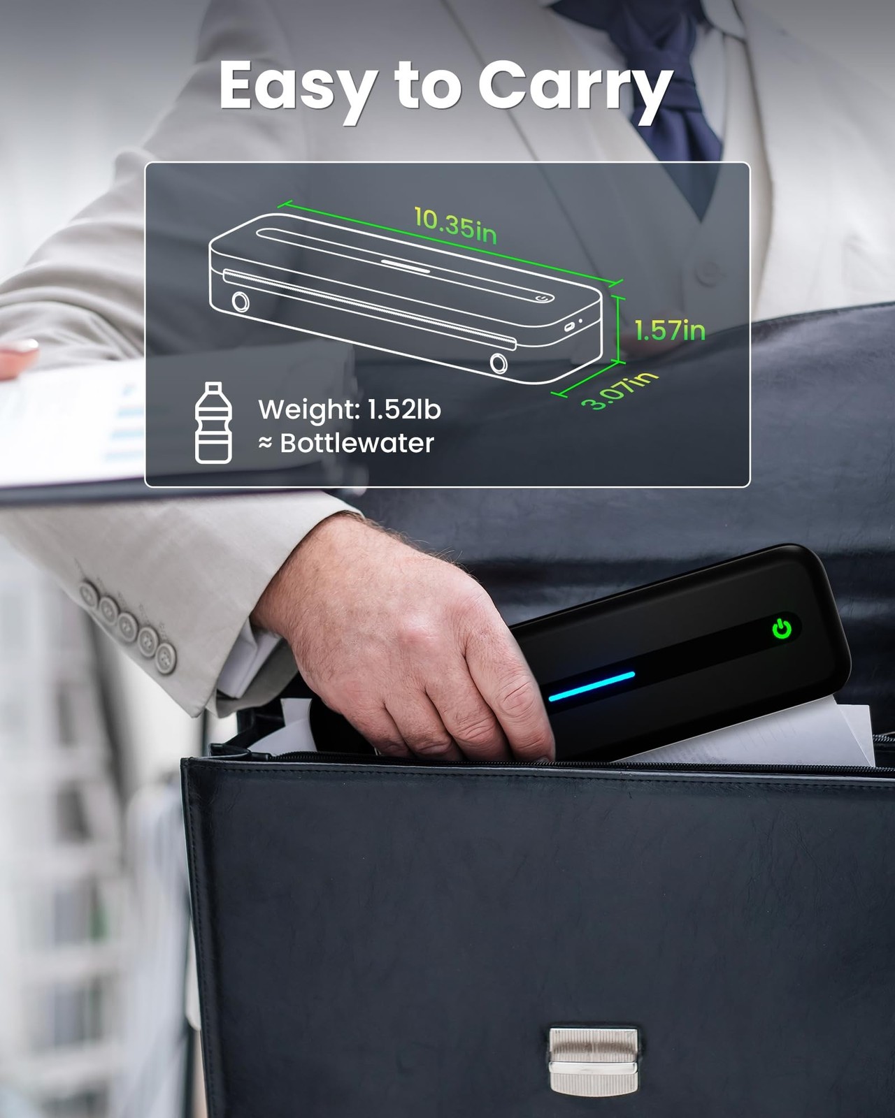 Itari Portable Printer - Portable Printer Wireless for Travel, Bluetooth Prin...