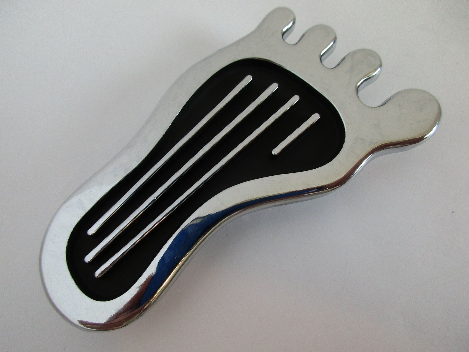 BAREFOOT DIMMER SWITCH COVER CHROME HOT ROD RAT ROD CUSTOM DIMMER PAD #8521