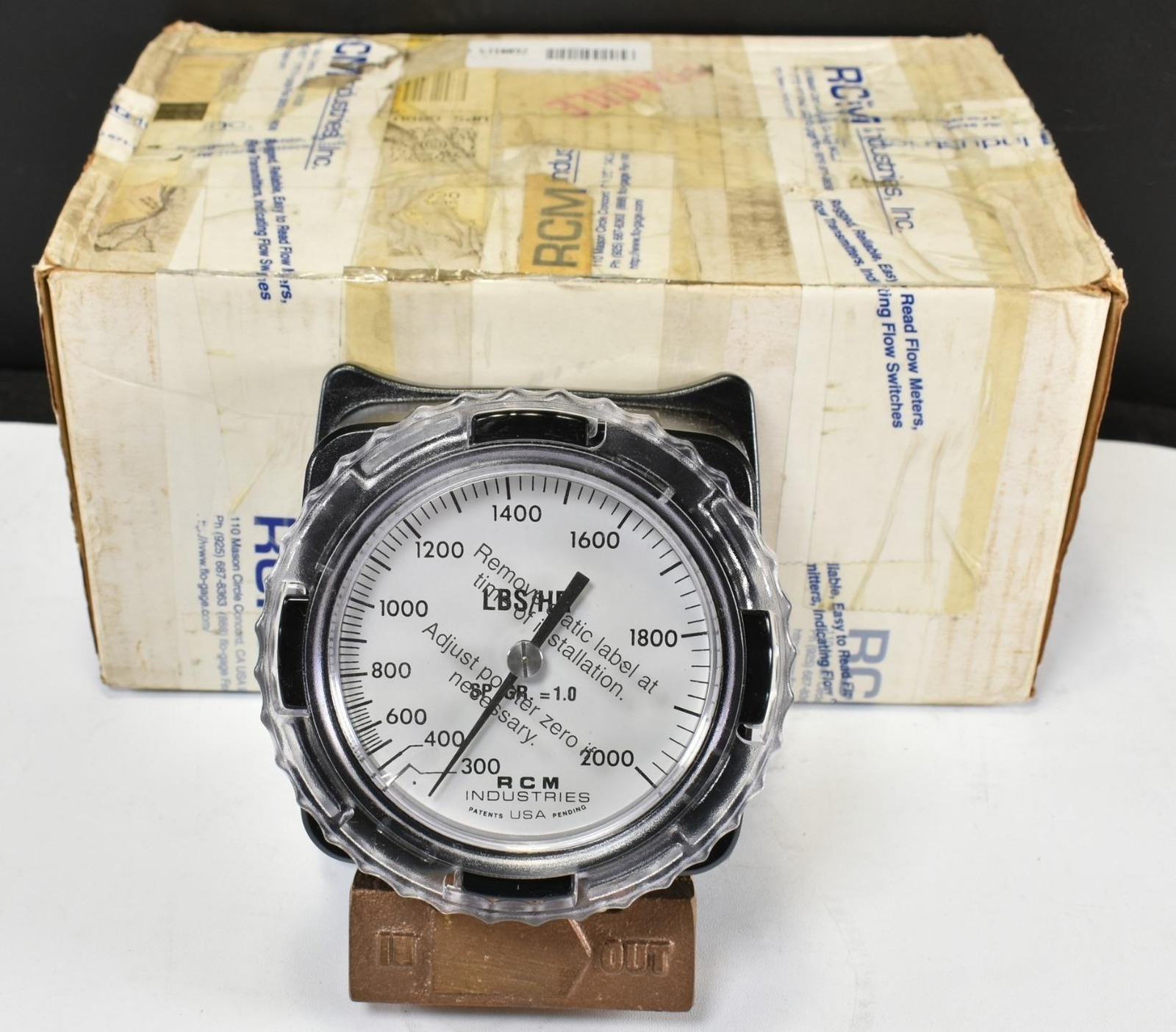 RCM Industries 1/2-71-R-2000#/HR-E Flow Meter / FlowMeter
