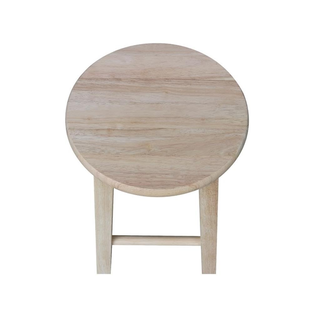 IC International Concepts, Round Top Stool-18 Seat Ht, 12W x 12D x 18H,