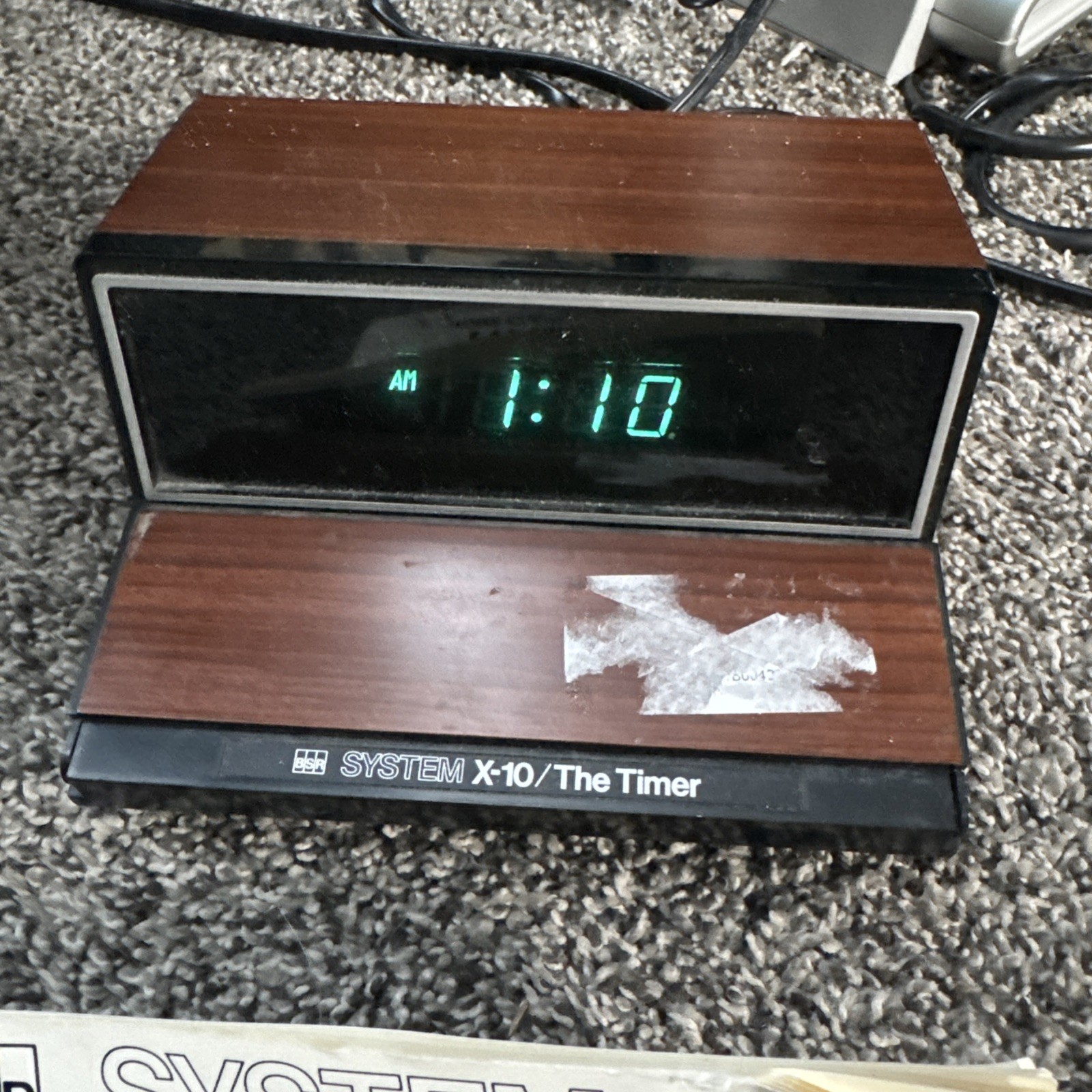 BSR SYSTEM X-10 / The Timer - Alarm Clock / Appliance Control System Manual