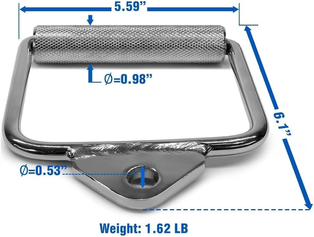 Yes4All Cable Machine Attachment, Double D Handle & Tricep Rope Cable Attachment