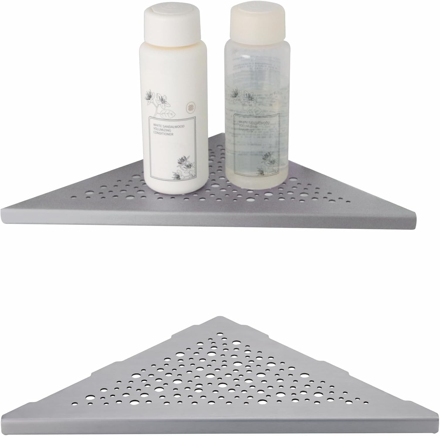 Brushed Niel 10’’ Corner Shower Shelf Bathroom Shower Shees, 2