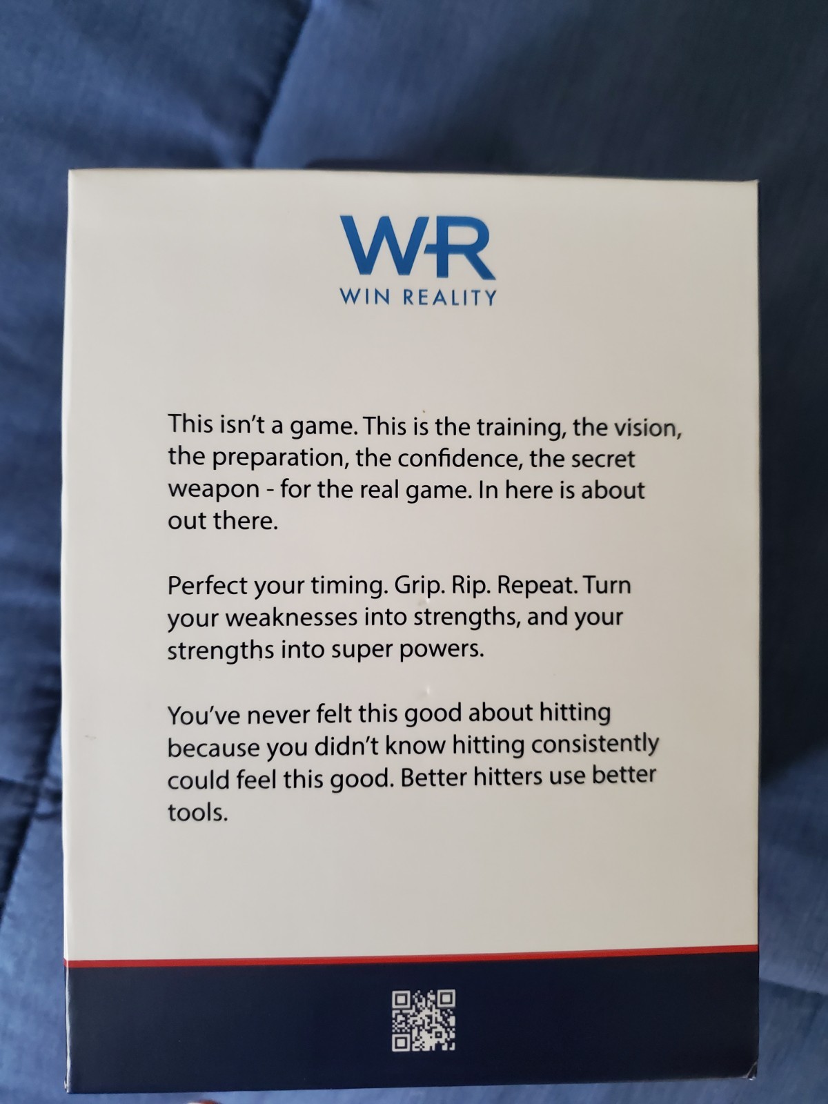 Win Reality HITVR Bat Attachment for Meta Quest VR Controller, Blue