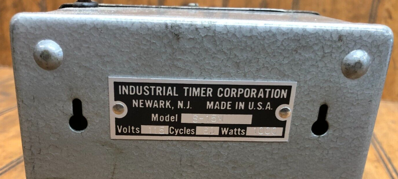 Vintage Signaling Timer Industrial Timer Corp Model 5-15M 5 Minute - Untested