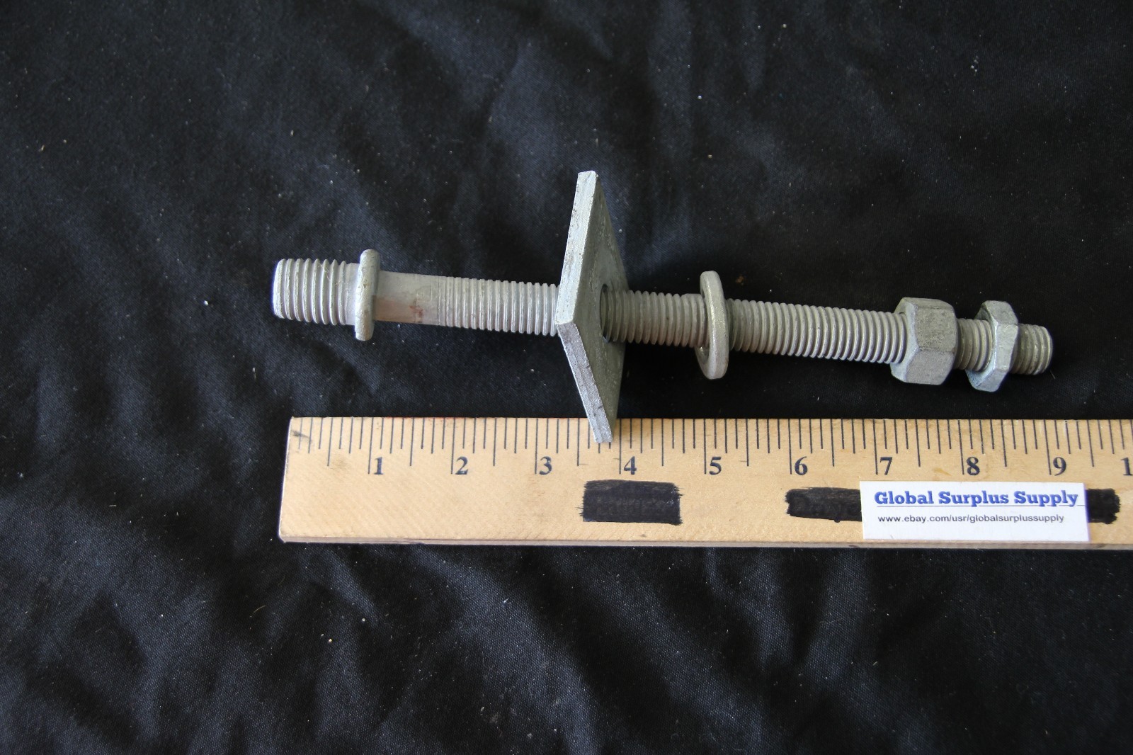 HUGHS 2752.3A 8".  4" 3/4" .,  5/8" ,125 lbs INSULATOR MOUNTING STUD ( LOT OF 4