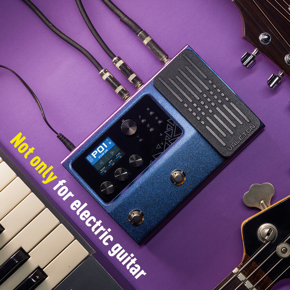 Valeton Multi Guitar Effects Processor 140 Built in Effects Expression Pedal