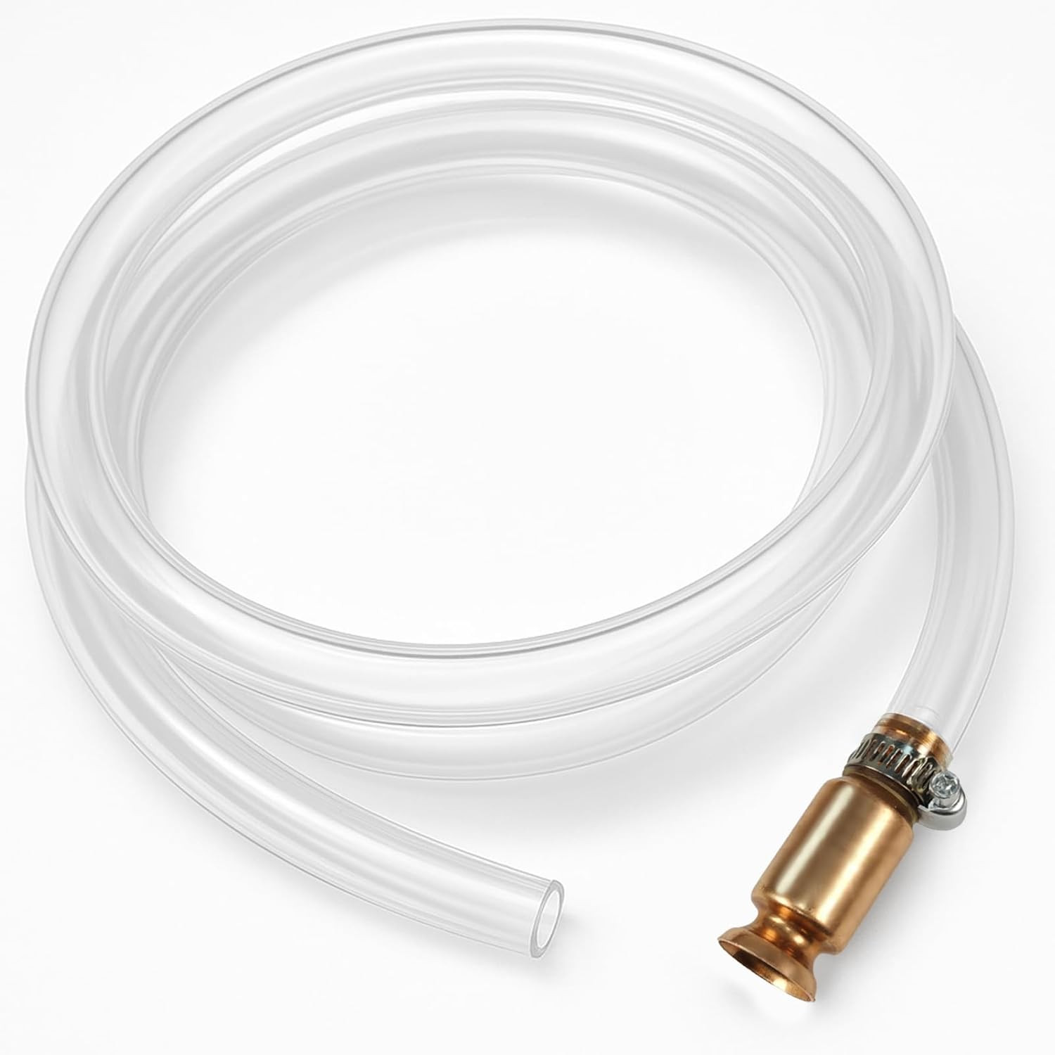 Gas Siphon Pump with 6FT Hose – 1/2" Copper Valve Self-Priming Fuel Transfer