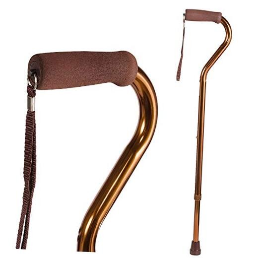 Walking Cane for Adult Men and Women, FSA Eligible, Lightweight and Bronze