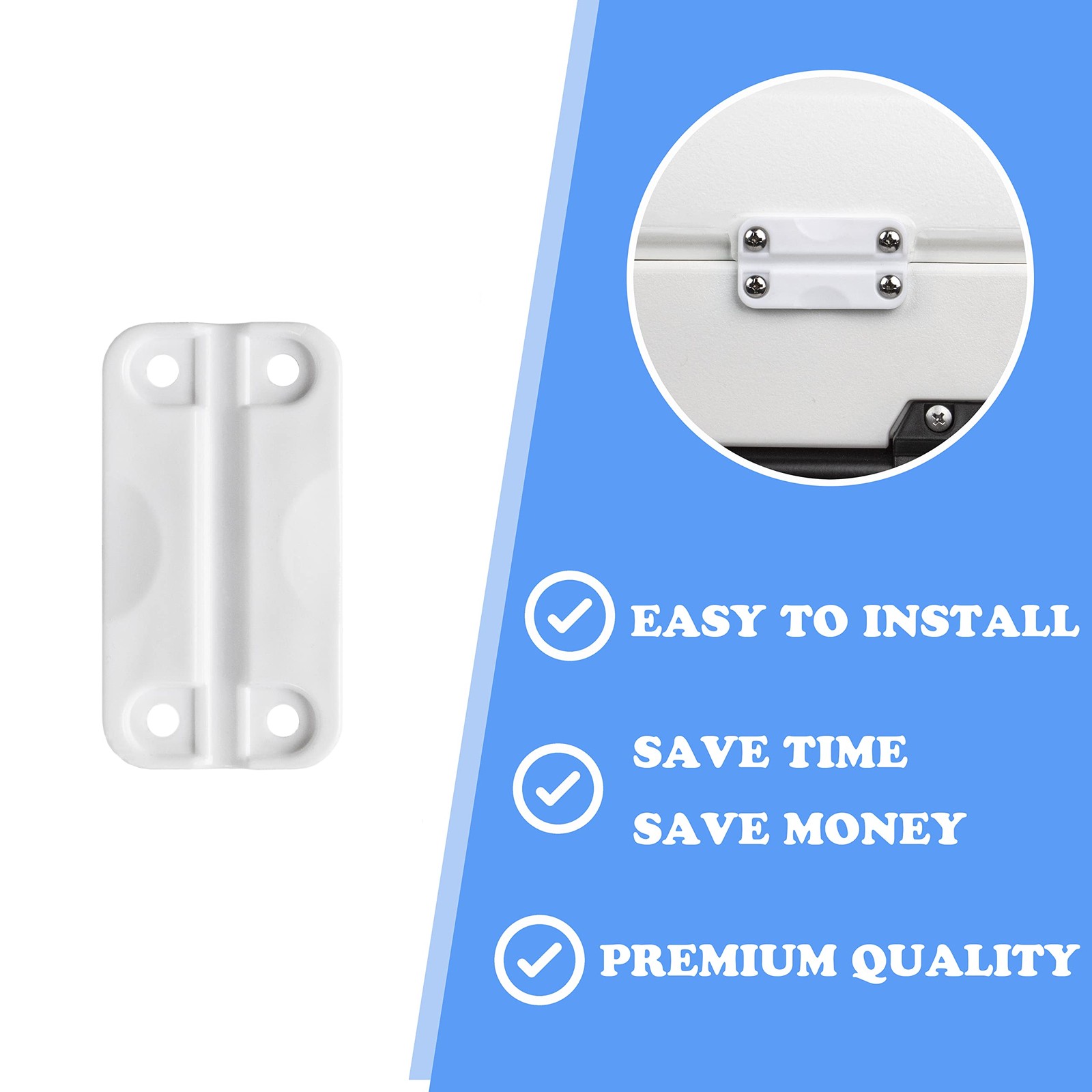 Cooler Hinge and Latch Set, Compatible with Igloo Cooler Ice Chest Latches wi...