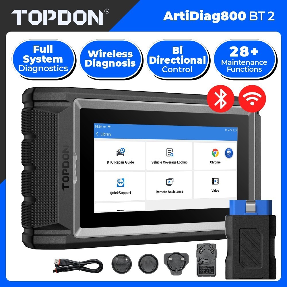TOPDON ArtiDiag800 BT 2.0 Full-system Bluetooth Bidirectional Automotive Scanner