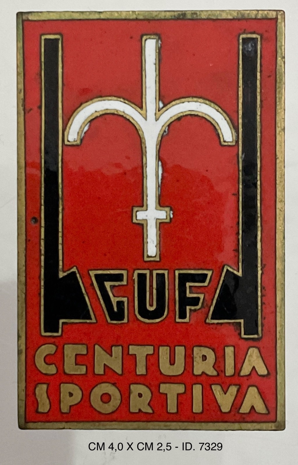 GUF GRUPPI UNIVERSITARI F… CENTURIA SPORTIVA FIRENZE DISTINTIVO NUMERATO REGNO