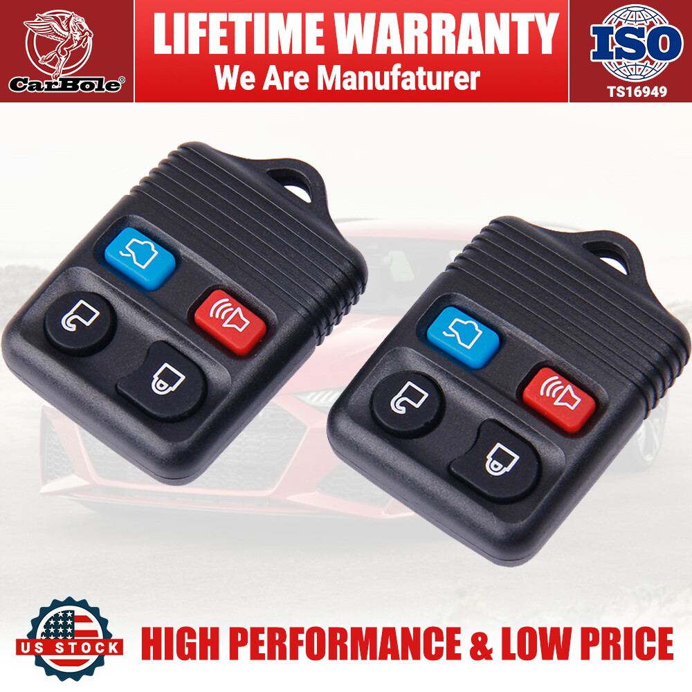2X Keyless Entry Remote Control Car Key Fob For Ford Taurus Mustang Focus Flex
