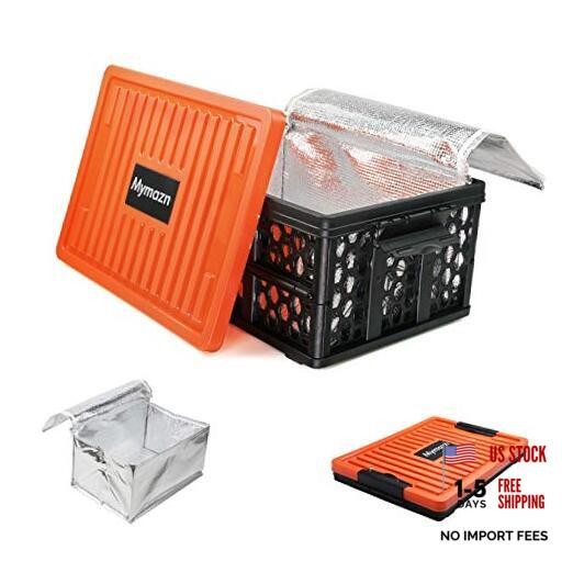 Trunk Crate Organizer with Cooler for Car, Crate & Insulated Cooler
