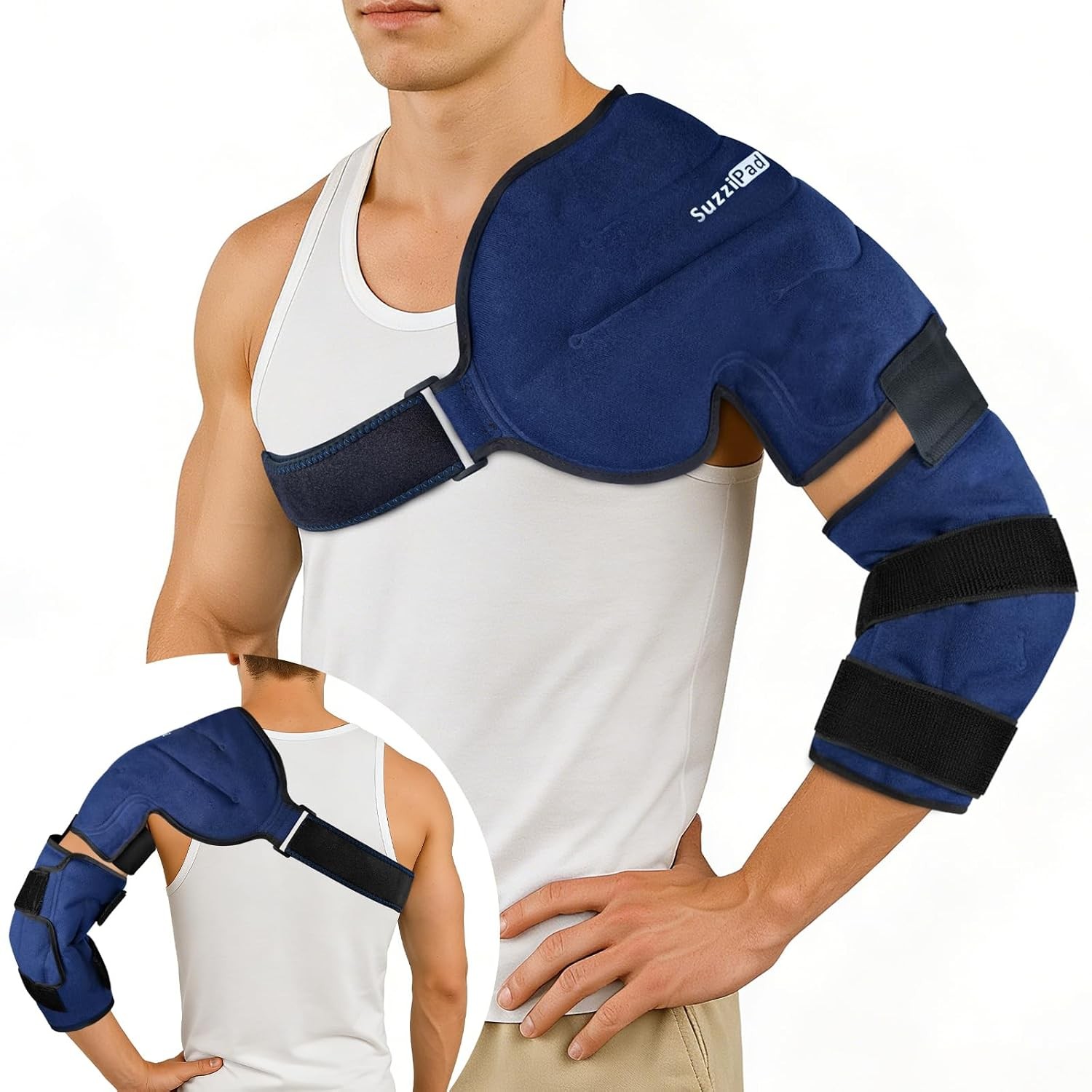 Shoulder Ice Pack Wrap for Rotator Cuff Injury Relief Baseball Pitchers Arm