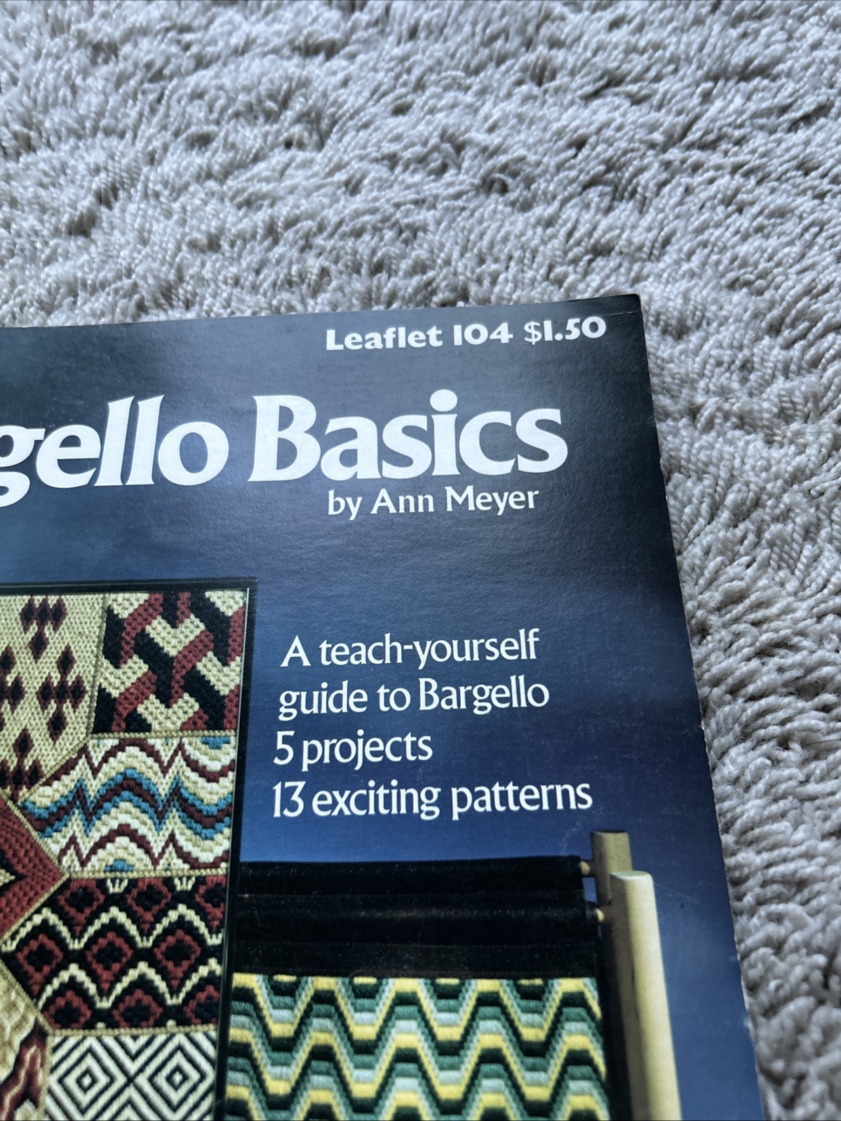 Bargello Basics Leisure Art 5 projects 13 patterns Florentine Work Ann Meyer D26
