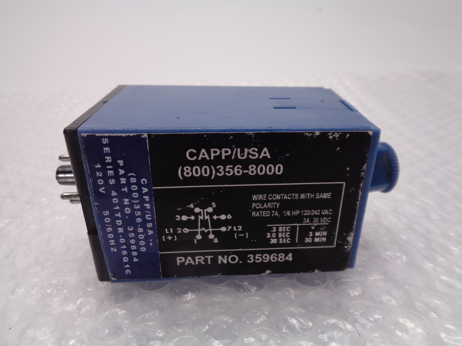 CAPP/USA 359684 CONTROL TIMER RELAY NSNP